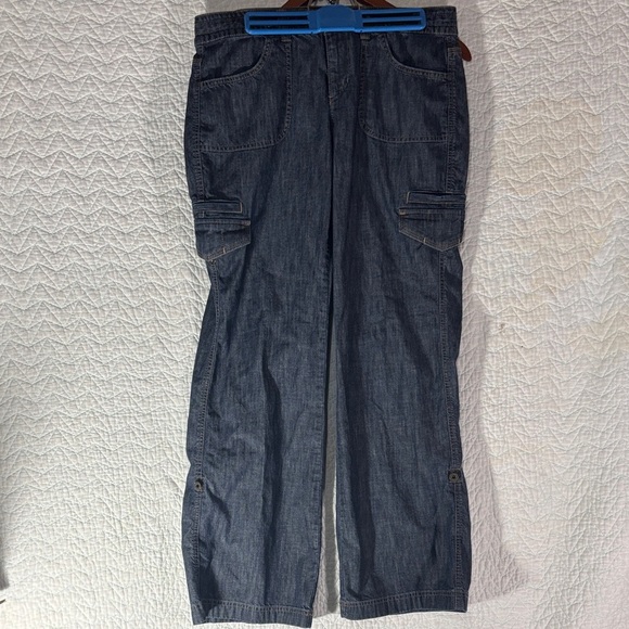 Tommy Hilfiger Denim - Tommy Hilfiger Indigo Wide Leg Jeans Cargo Pockets